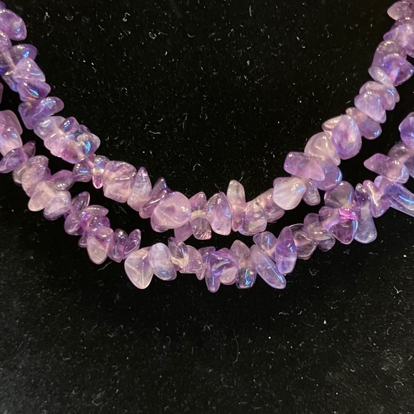 AMETHYST STRAND IF CHIP BEADS - Picture 3 of 10